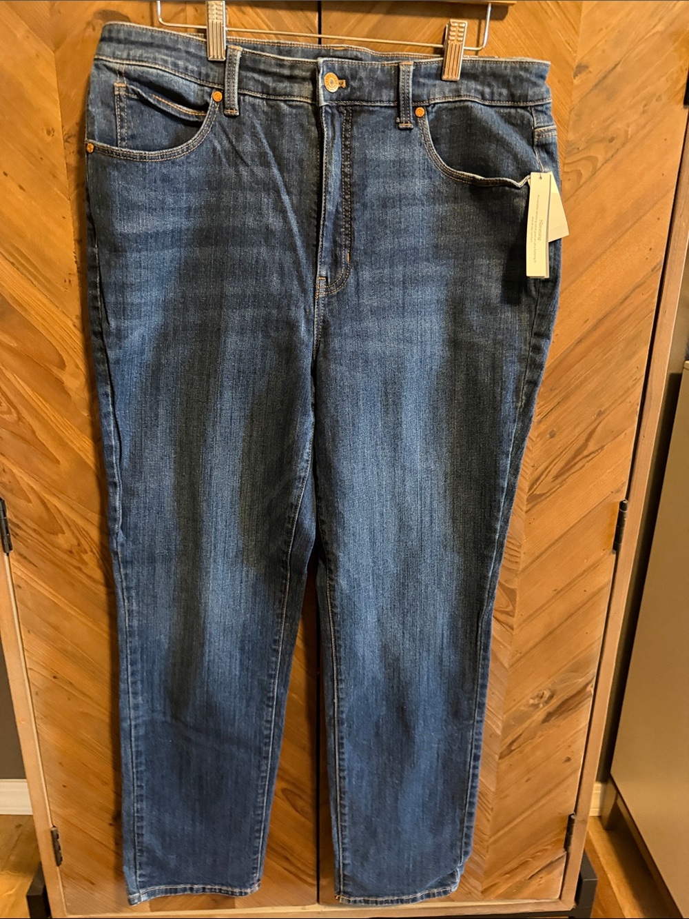 Talbots straight leg jeans. Full length. High waist.